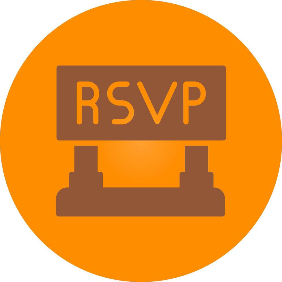 rsvp kreatives Icon-Design vektor