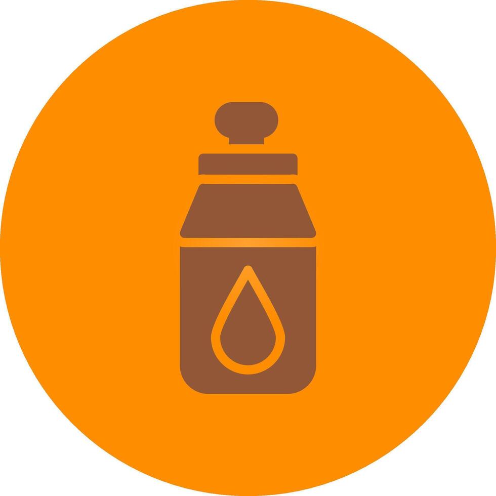 Wasserflasche kreatives Icon-Design vektor