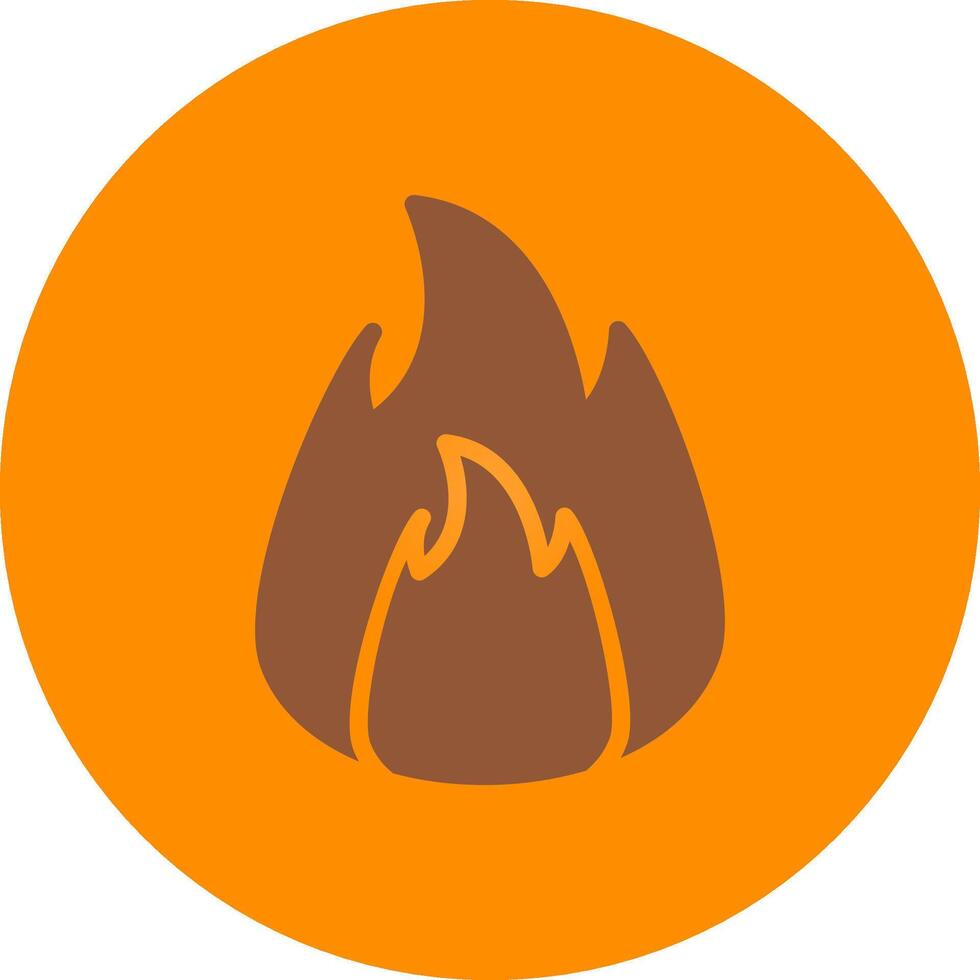 auf Feuer kreatives Icon-Design vektor