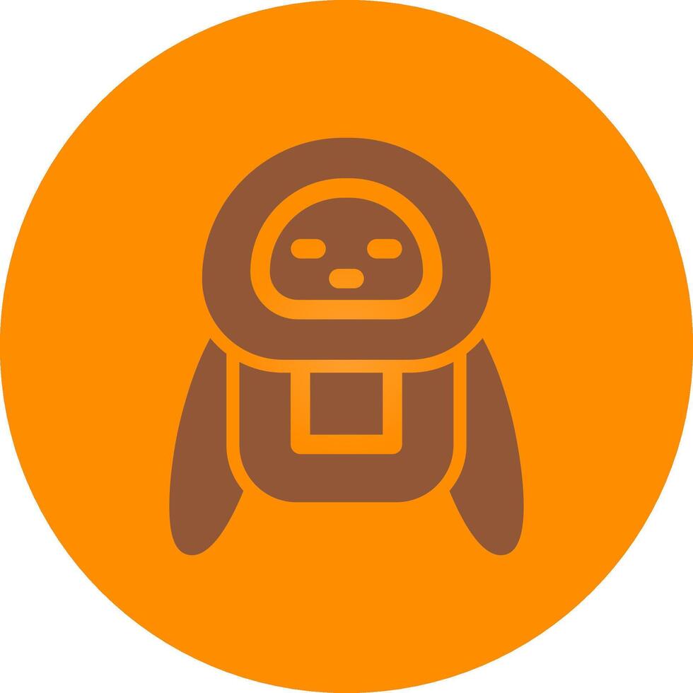 Roboter kreatives Icon-Design vektor