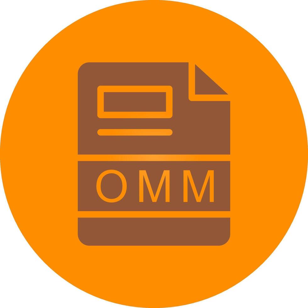 omm kreativ Symbol Design vektor