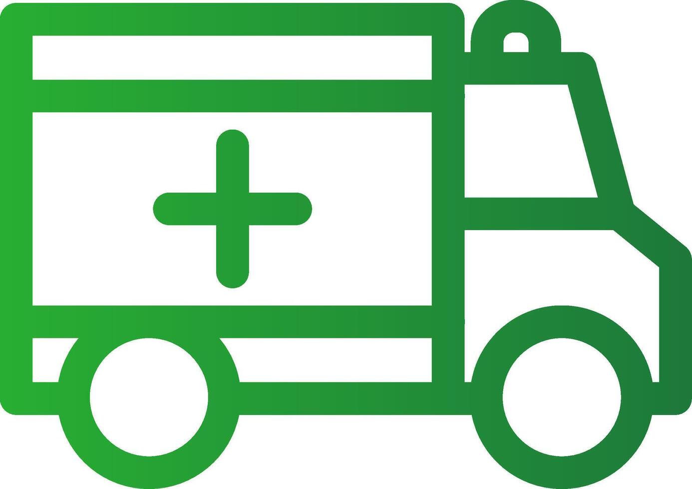 Krankenwagen kreatives Icon-Design vektor