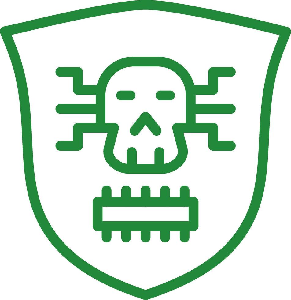 Kreatives Icon-Design für Malware vektor