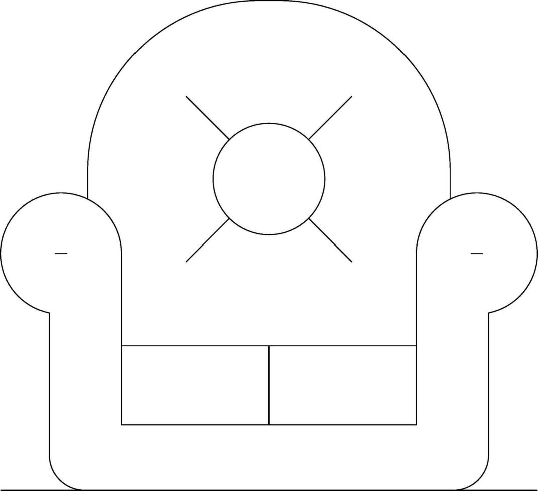 Sessel kreatives Icon-Design vektor