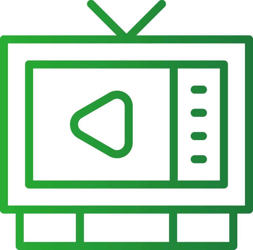 Aufpassen Fernseher kreativ Symbol Design vektor