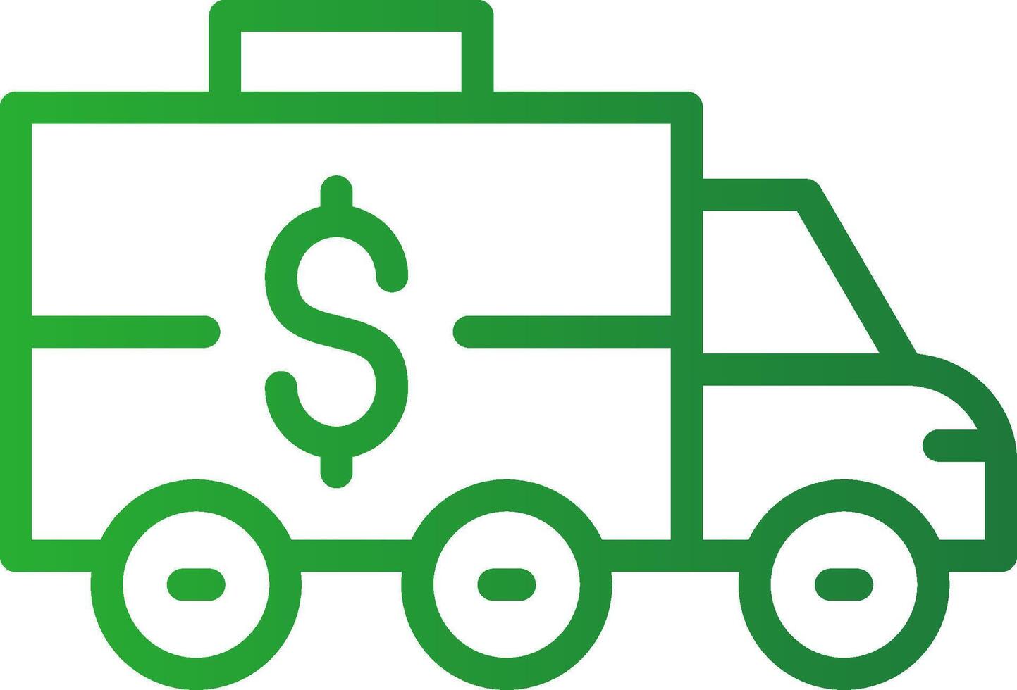 Bankwagen kreatives Icon-Design vektor