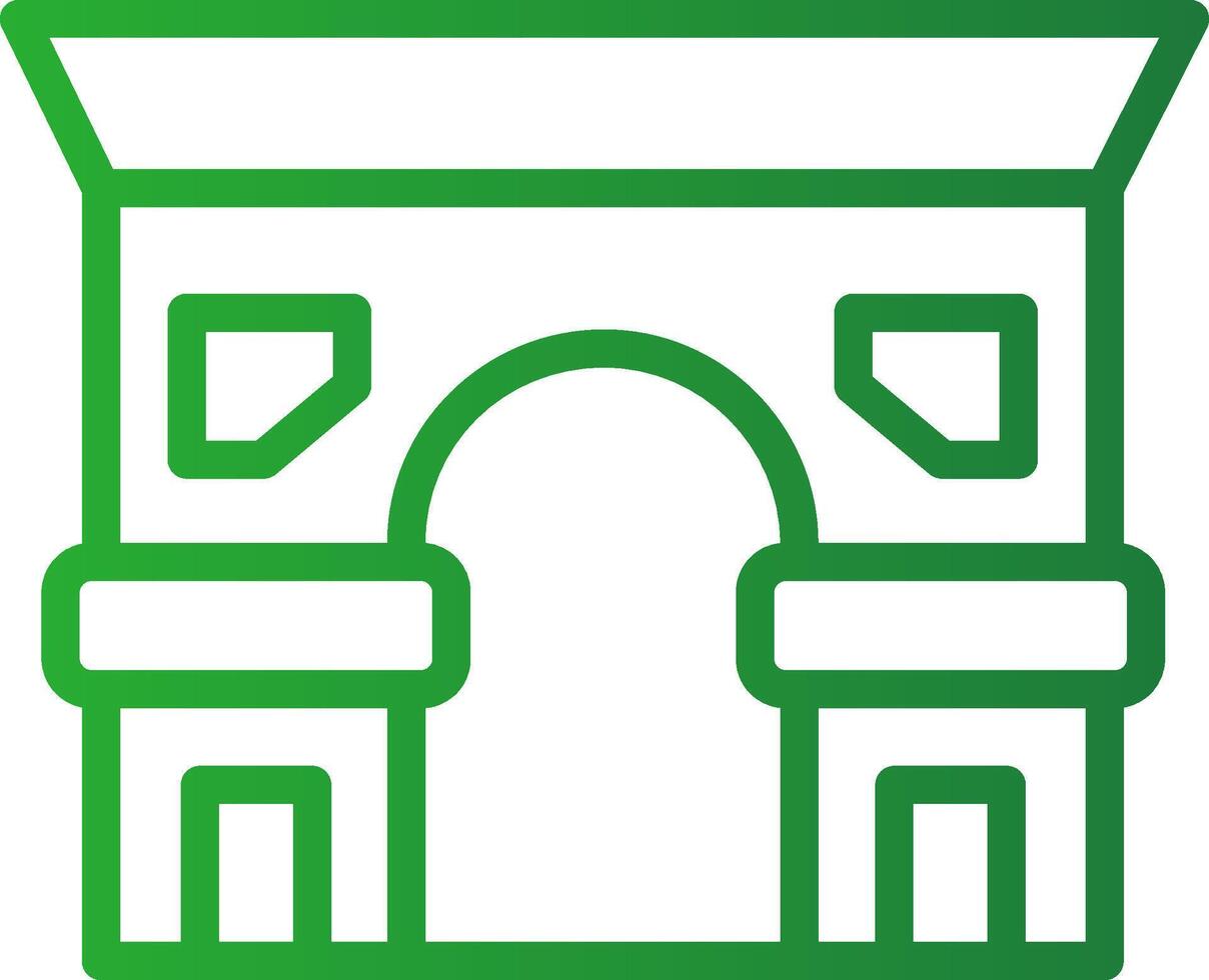 Arc de Triomphe kreatives Icon-Design vektor