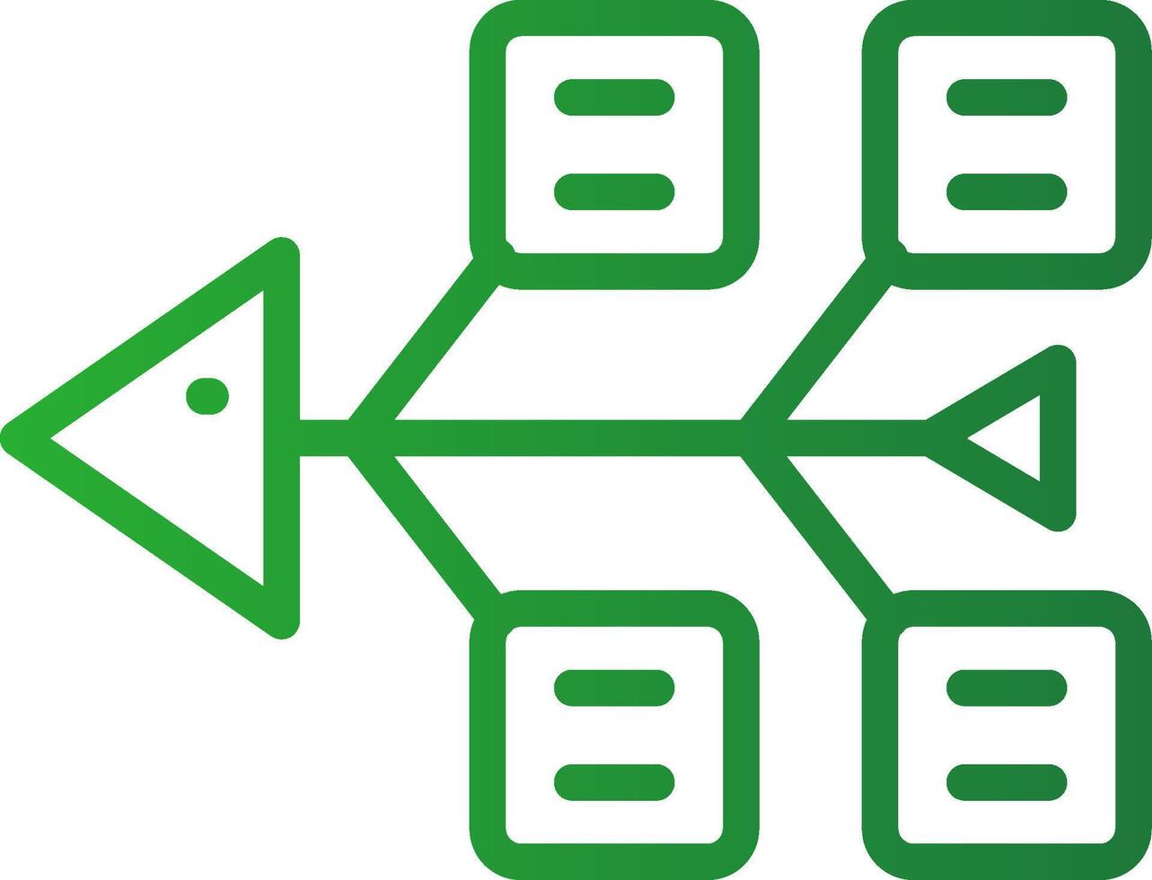 fiskben diagram kreativ ikon design vektor