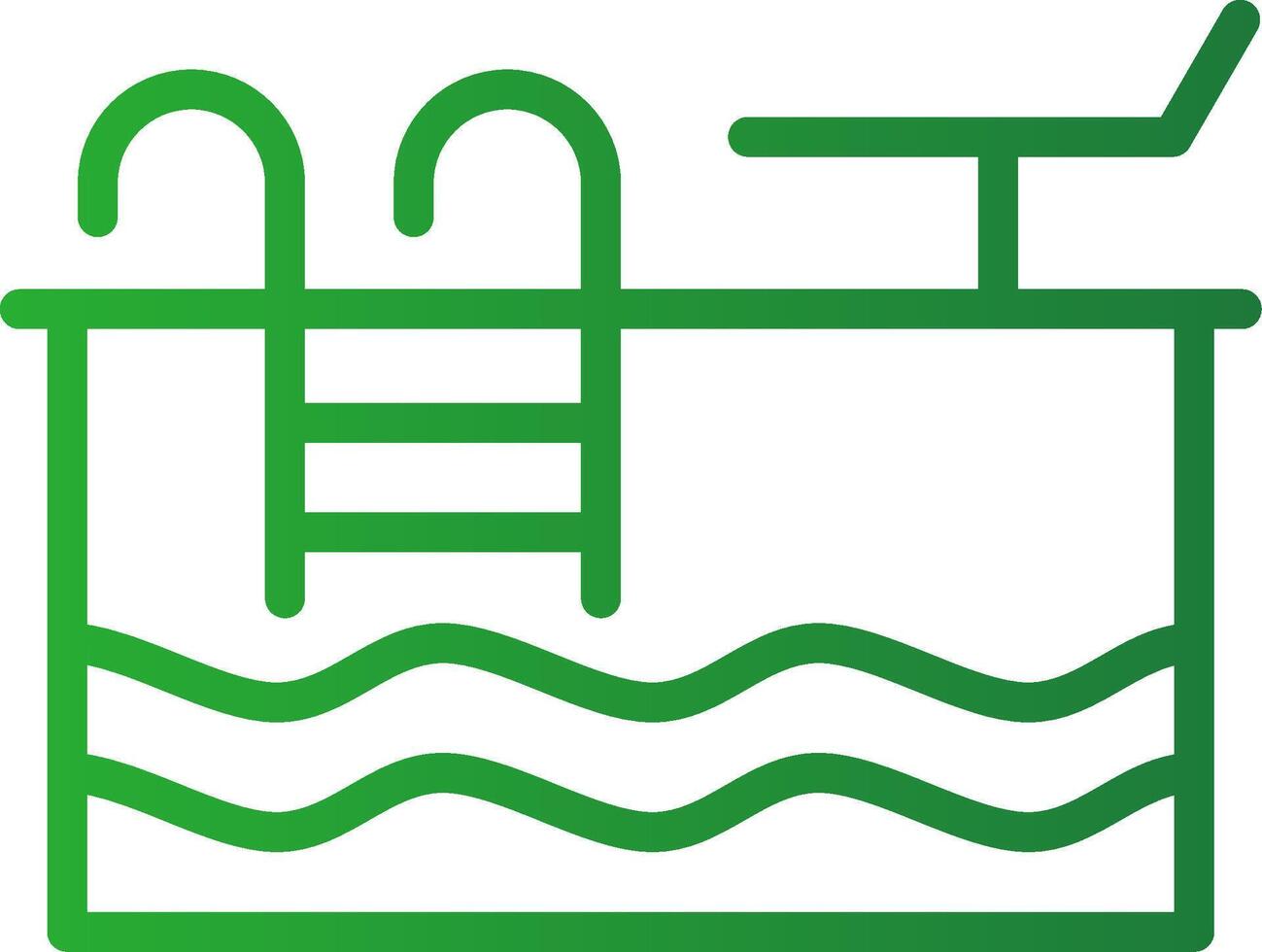 Schwimmbad kreatives Icon-Design vektor