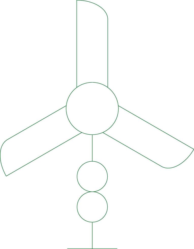 vind turbin kreativ ikon design vektor
