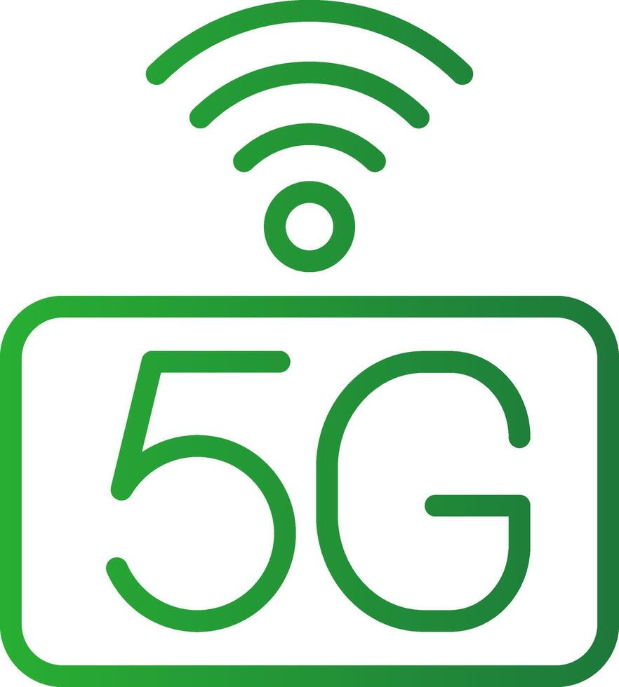 5g Netzwerk kreativ Symbol Design vektor