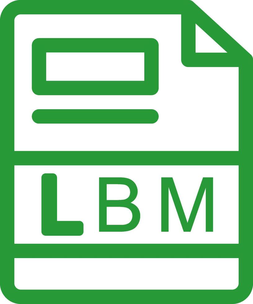 lbm kreativ Symbol Design vektor