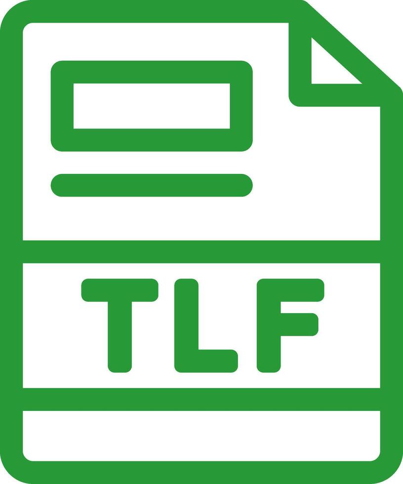 tlf kreativ ikon design vektor