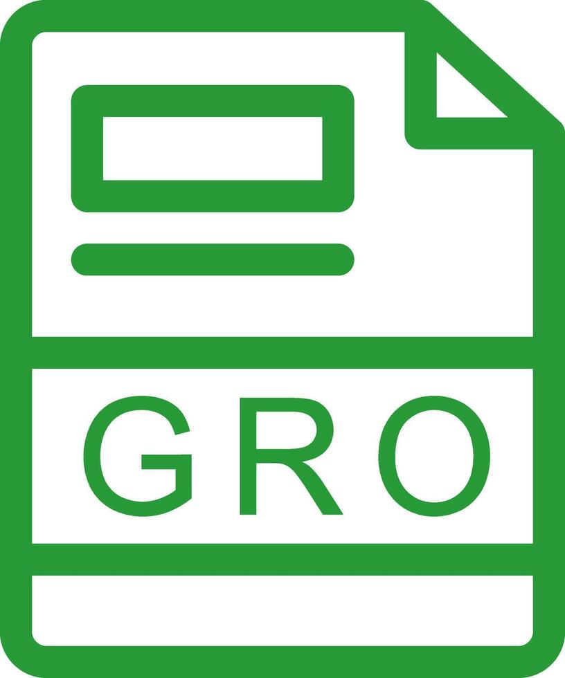 gro kreativ Symbol Design vektor