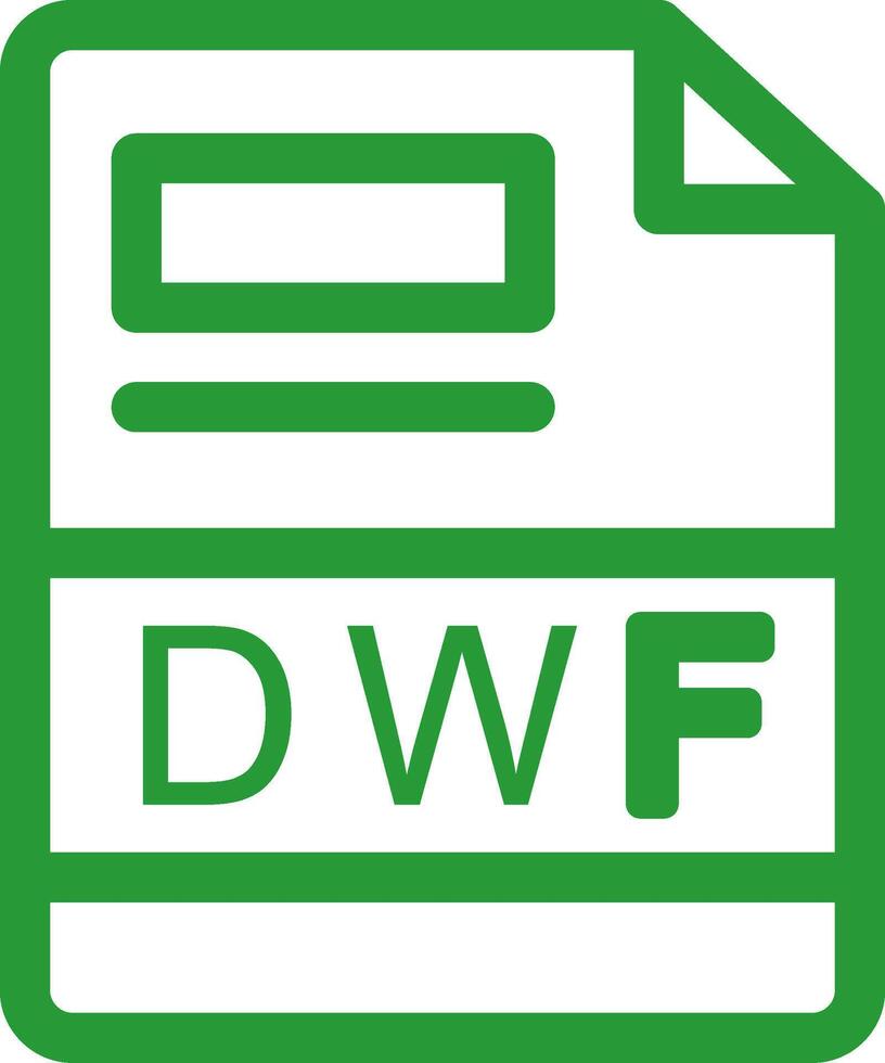 dwf kreativ ikon design vektor