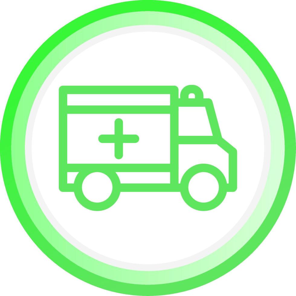 Krankenwagen kreatives Icon-Design vektor