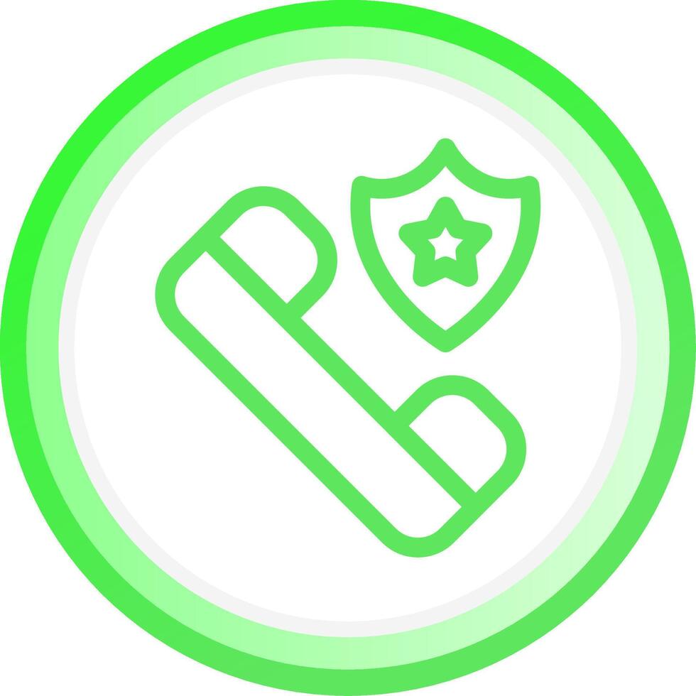 Polizei ruft kreatives Icon-Design vektor