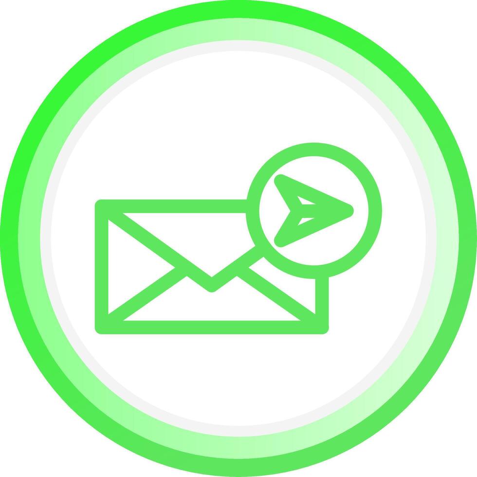 E-Mail kreatives Icon-Design senden vektor