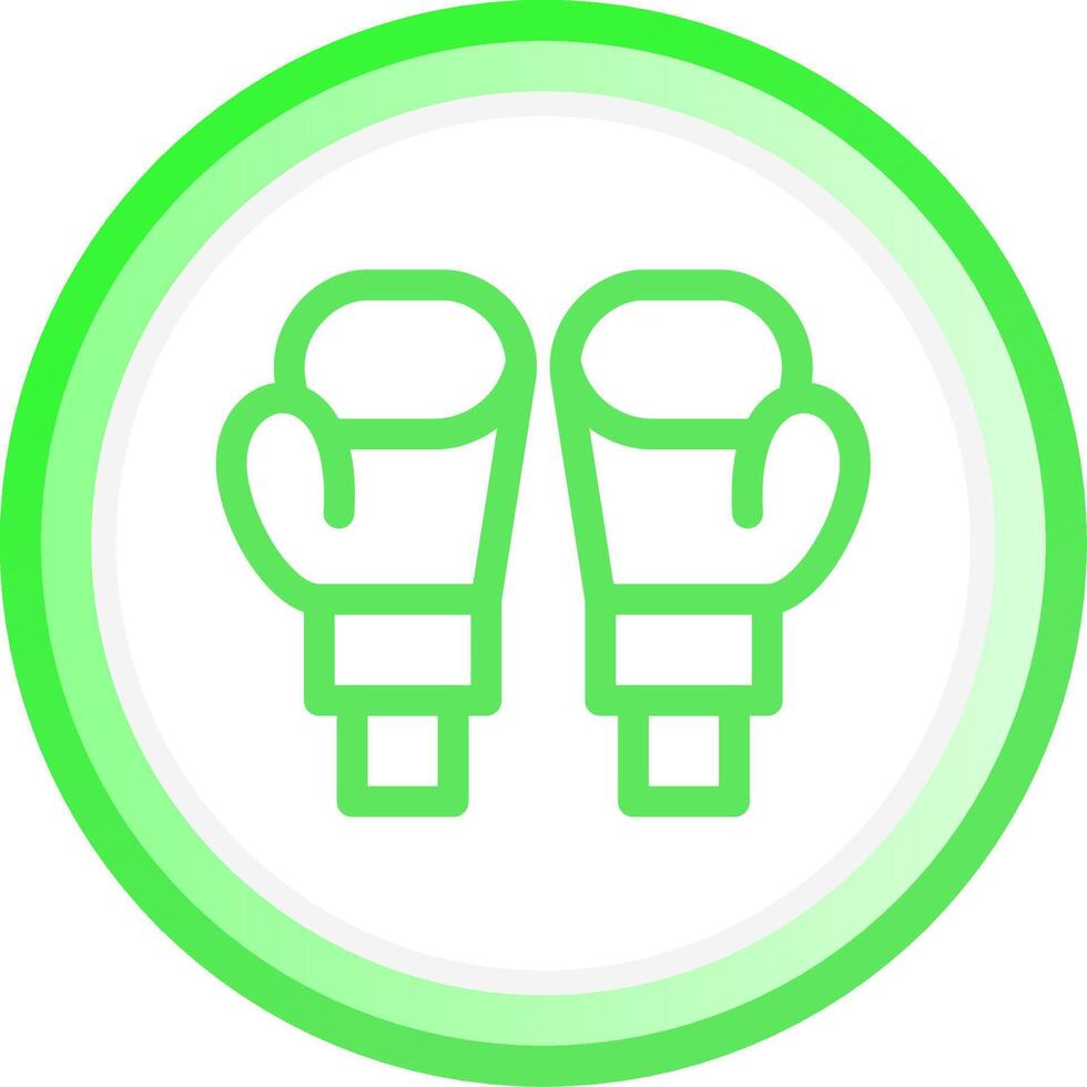 Boxhandschuhe kreatives Icon-Design vektor