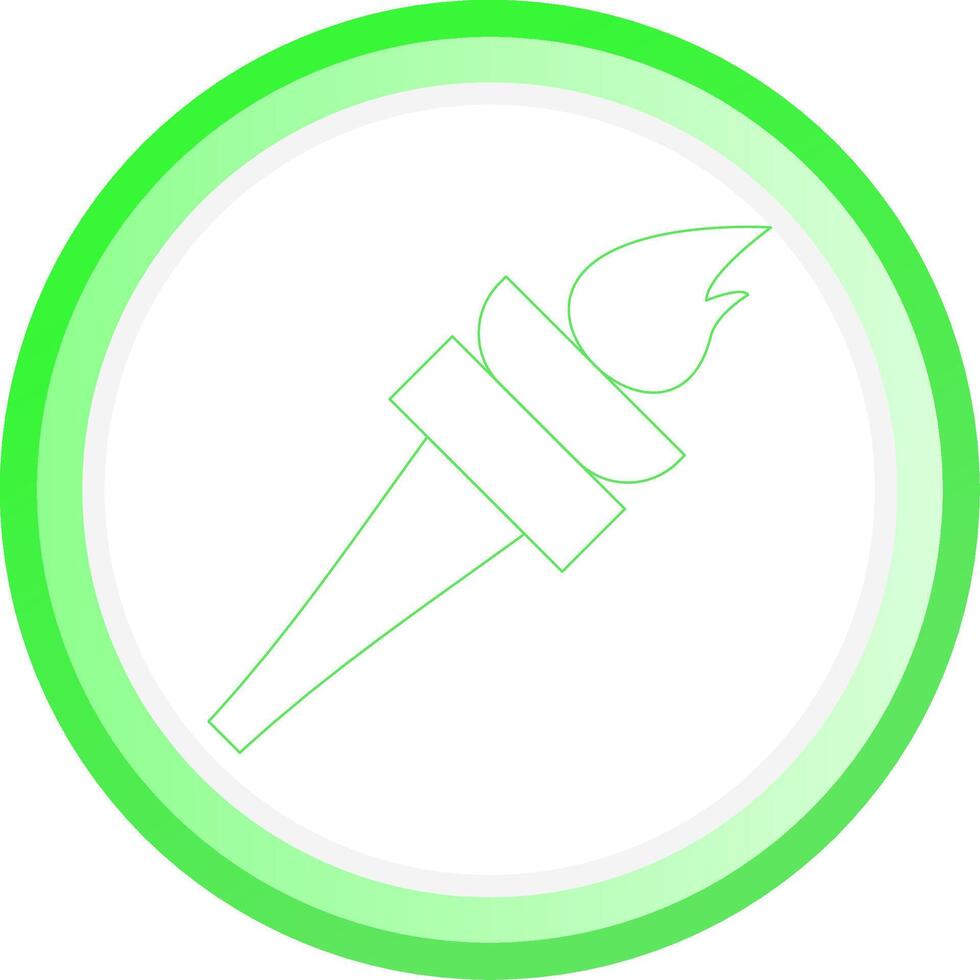 Fackel kreatives Icon-Design vektor