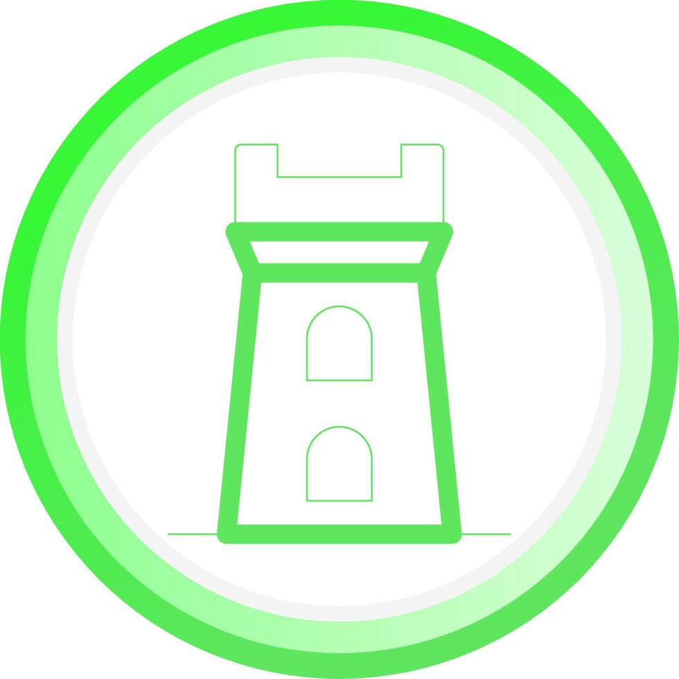 Turm kreatives Icon-Design vektor