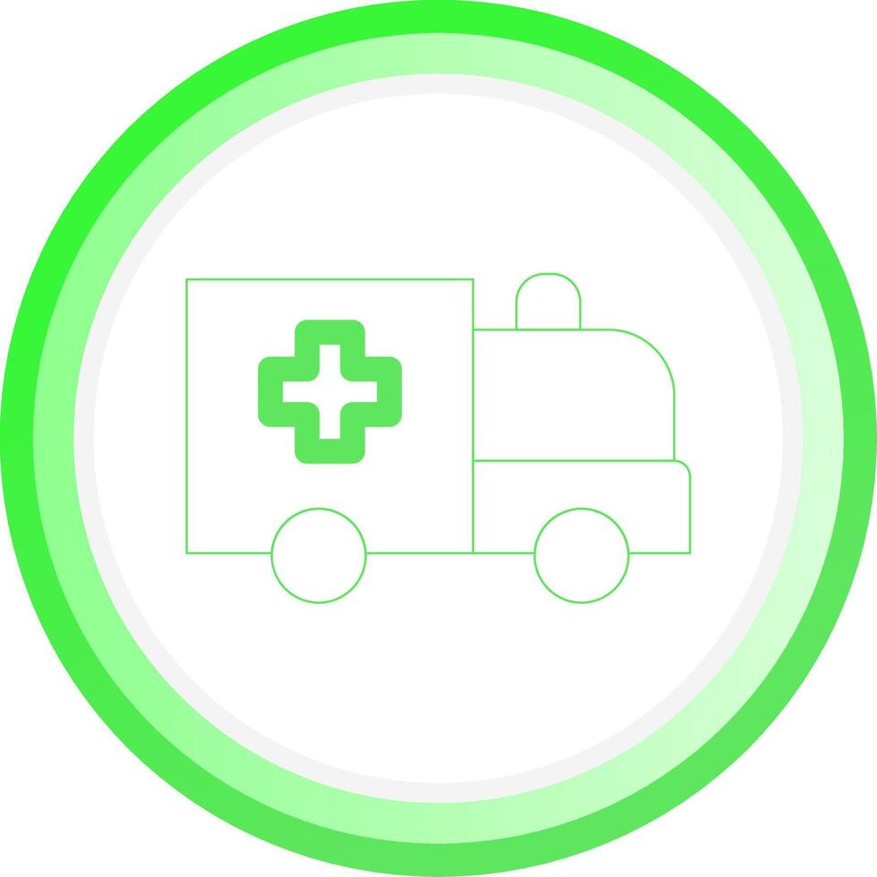 Krankenwagen kreatives Icon-Design vektor