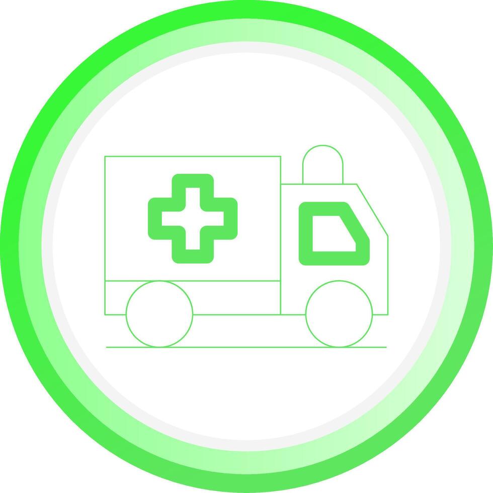 Krankenwagen kreatives Icon-Design vektor