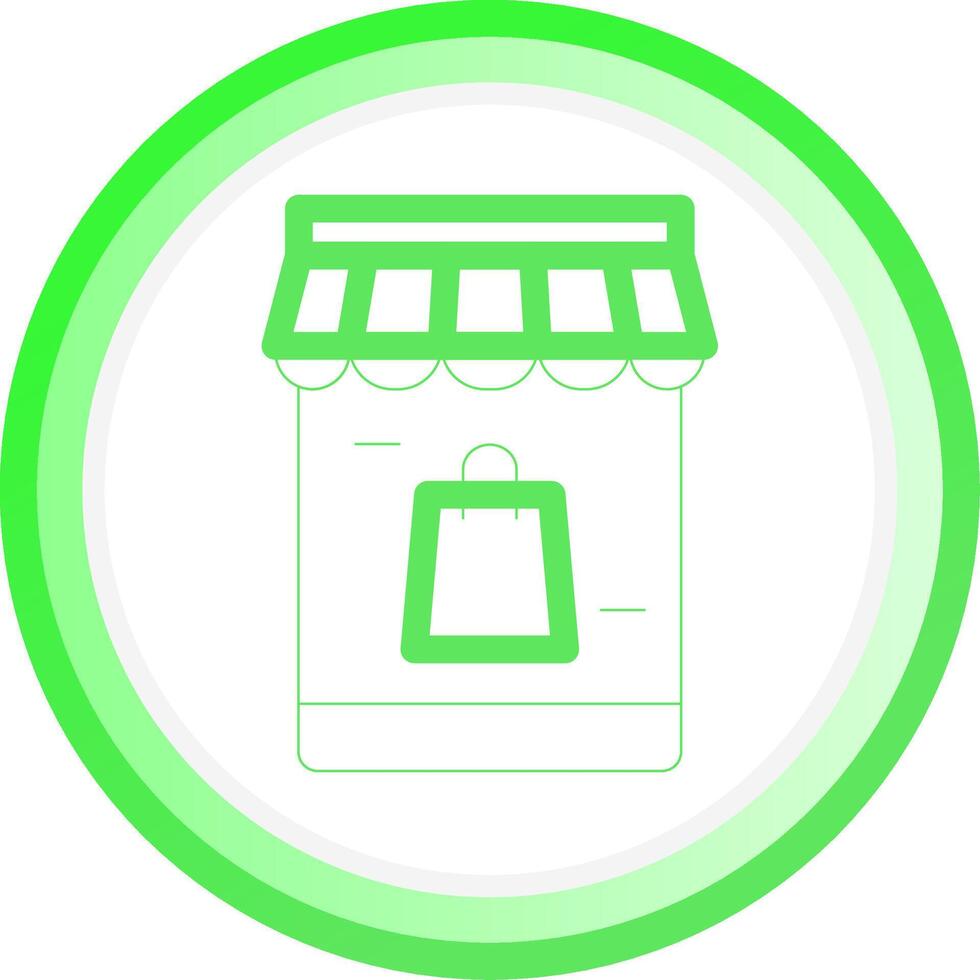 Online-Shopping kreatives Icon-Design vektor