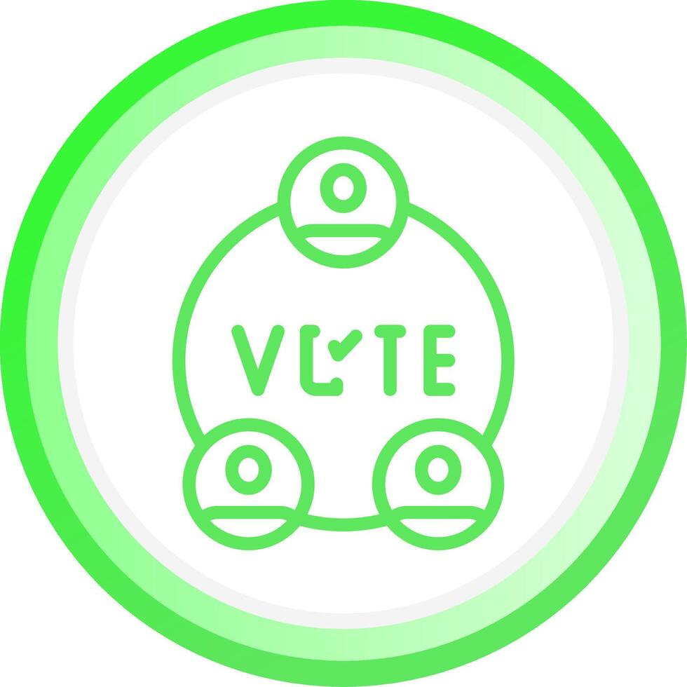 Wahlen kreatives Icon-Design vektor