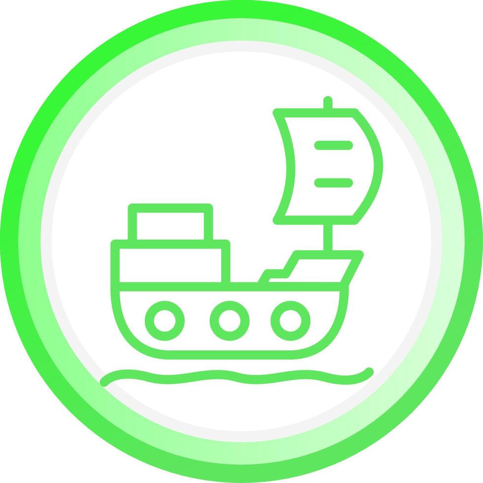 Piratenschiff kreatives Icon-Design vektor