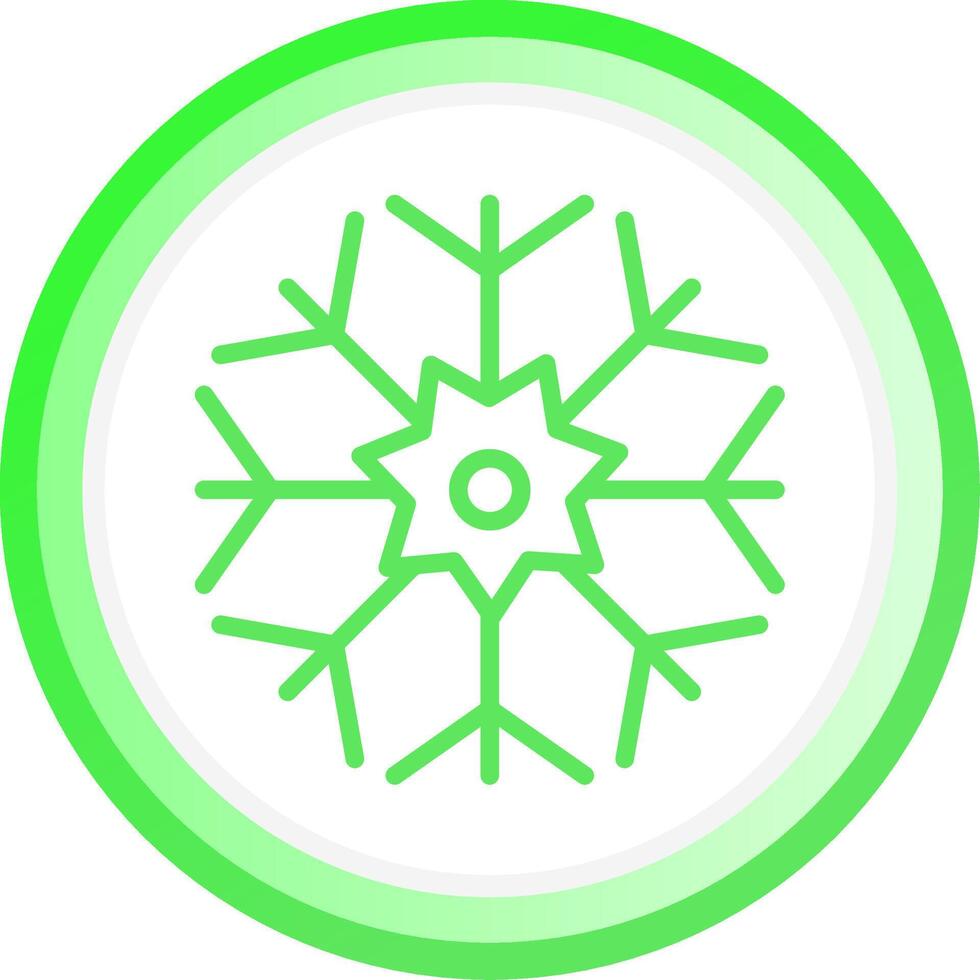 Schneeflocke kreatives Icon-Design vektor