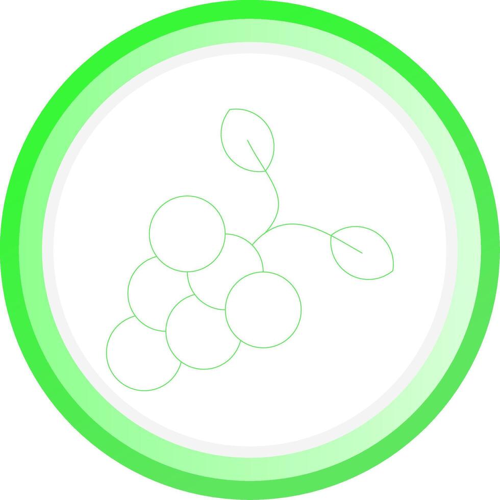 linje grön cirkel lutning design vektor