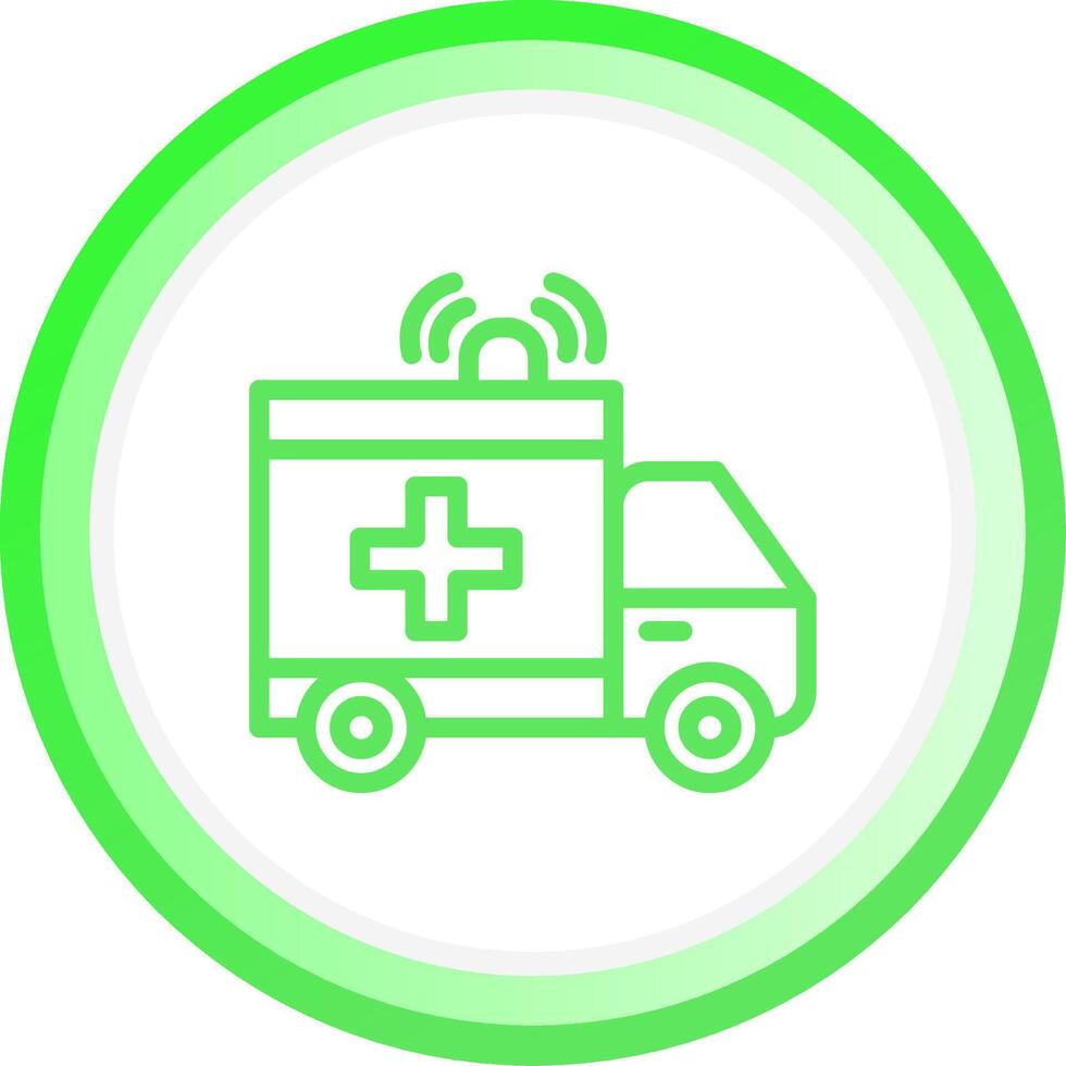 Krankenwagen kreatives Icon-Design vektor