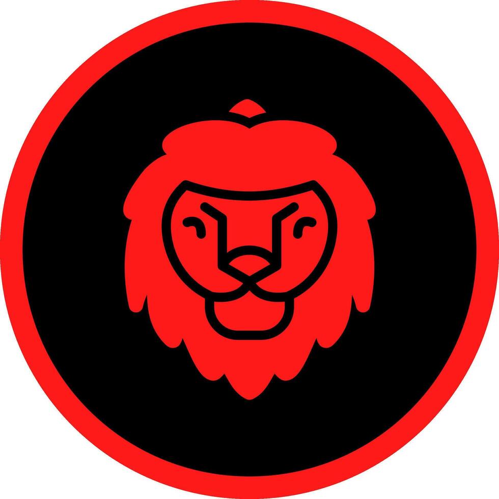 Löwe kreatives Icon-Design vektor