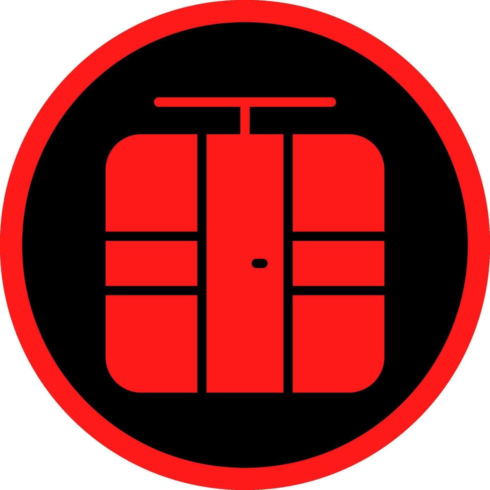 Seilbahn kreatives Icon-Design vektor