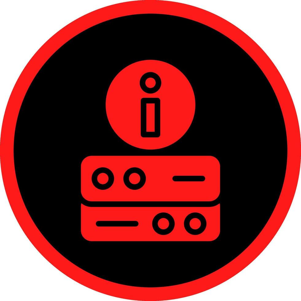 Server die Info kreativ Symbol Design vektor