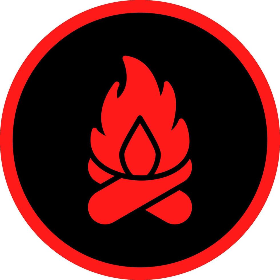 Winter Feuer kreativ Symbol Design vektor