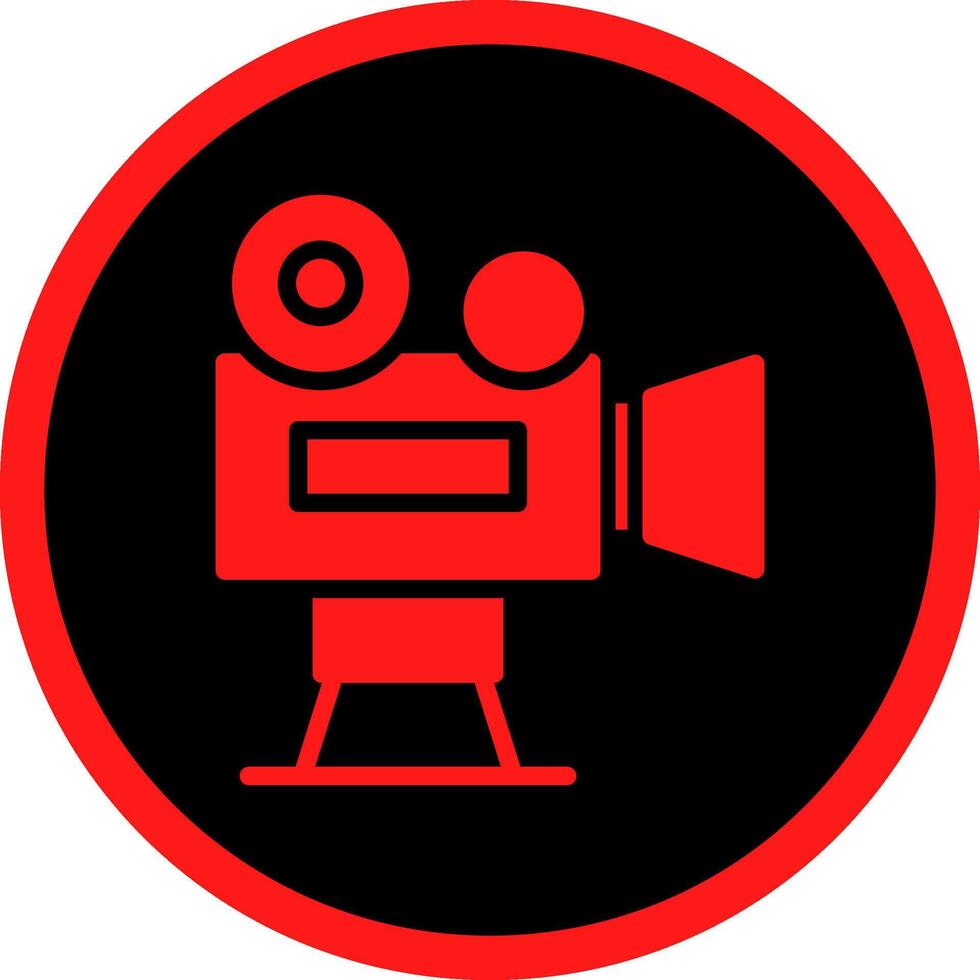 Videokamera kreatives Icon-Design vektor