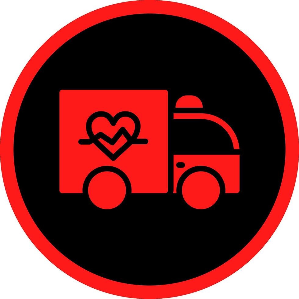 Krankenwagen kreatives Icon-Design vektor