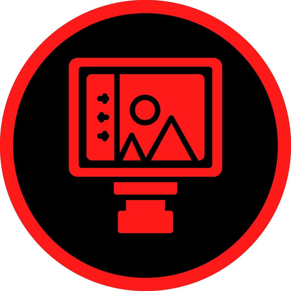 LCD-kreatives Icon-Design vektor