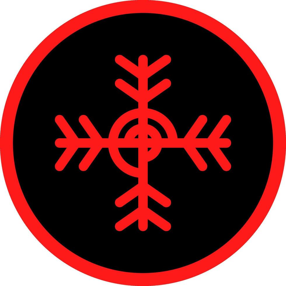 Schneeflocke kreatives Icon-Design vektor