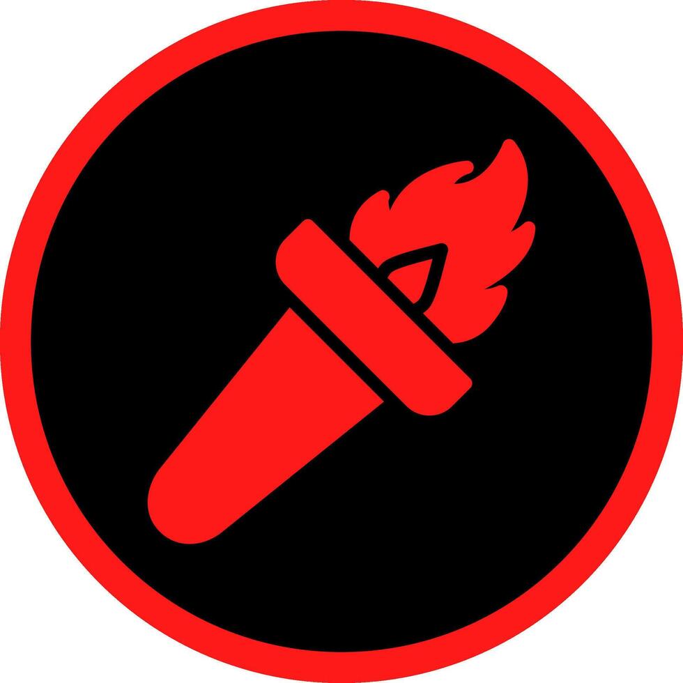 Fackel kreatives Icon-Design vektor