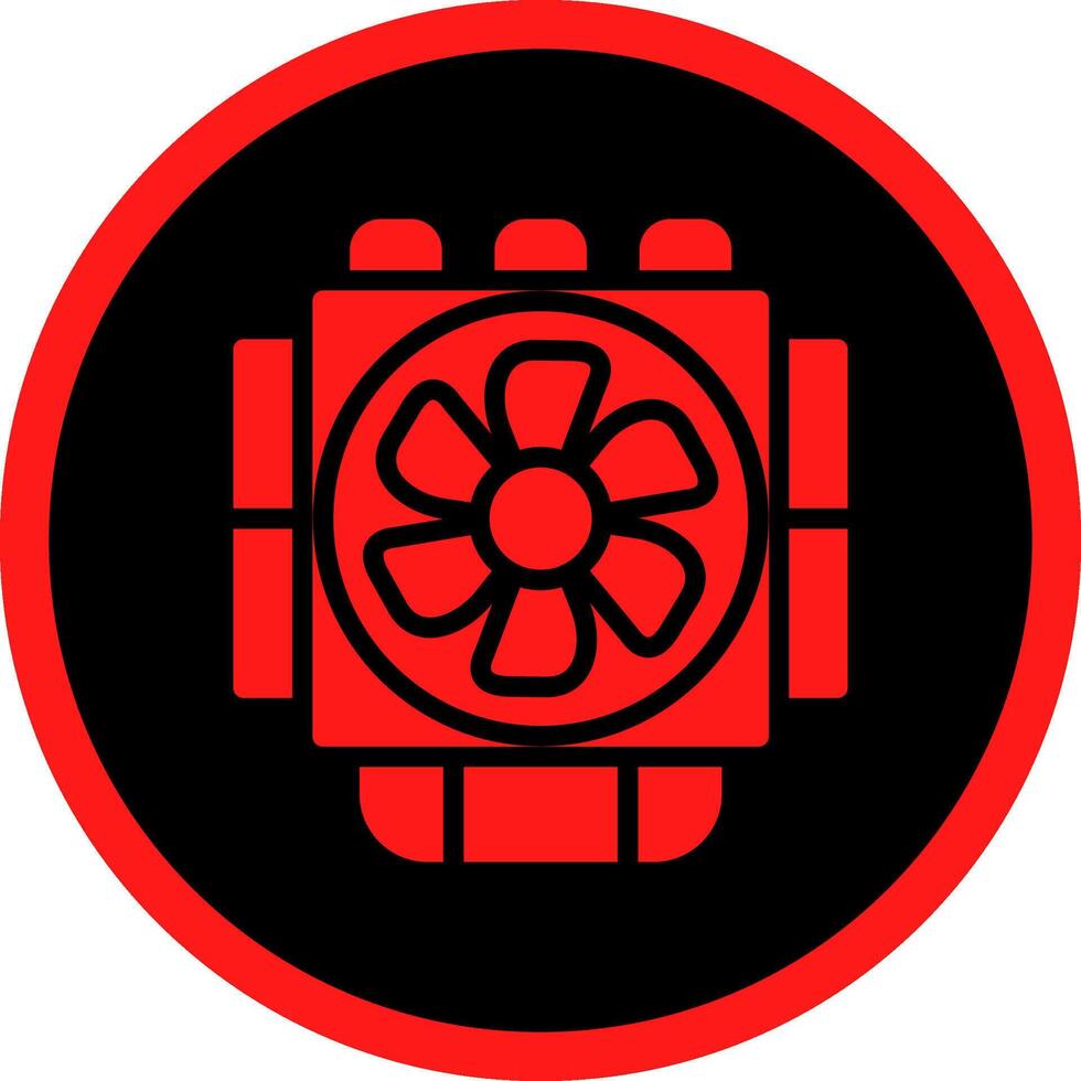 Kühlkörper kreatives Icon-Design vektor