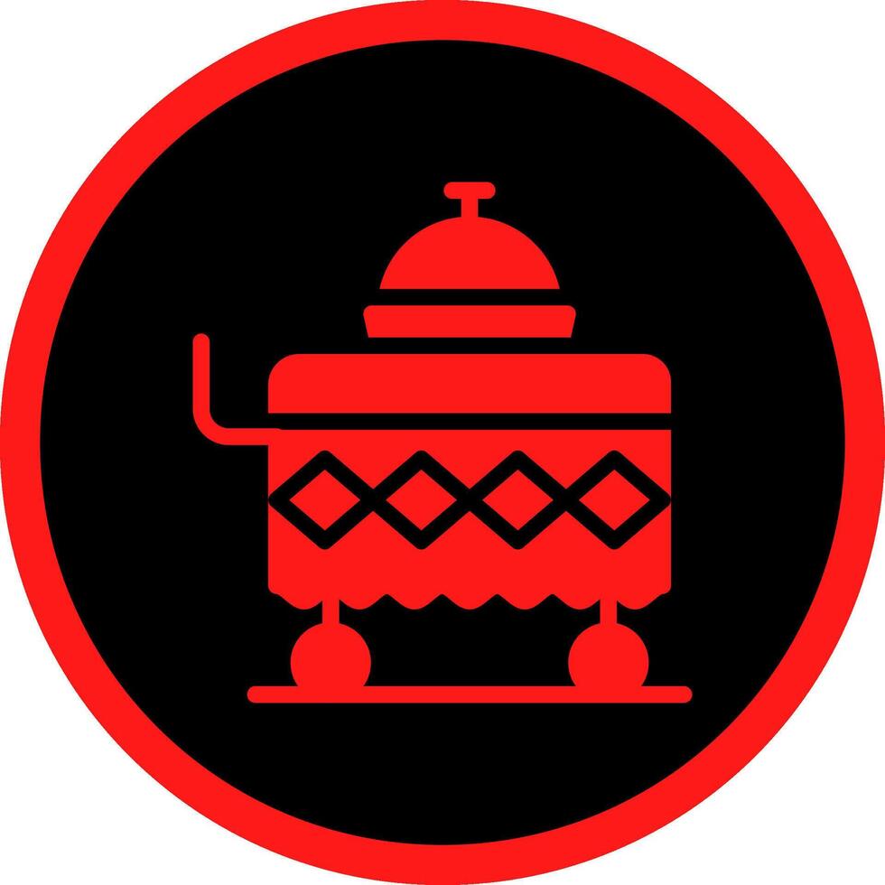 Food Cart kreatives Icon-Design vektor