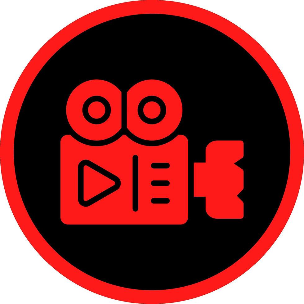 Videokamera kreatives Icon-Design vektor