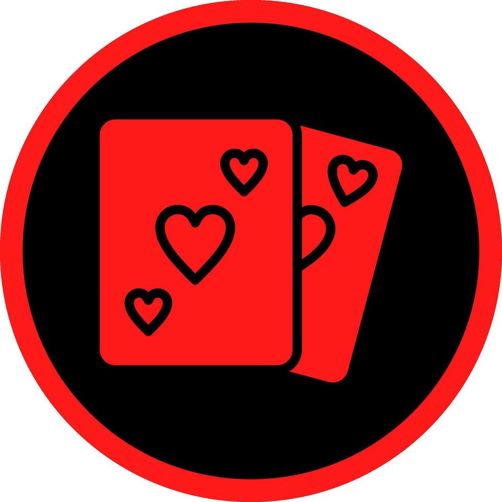 Poker kreatives Icon-Design vektor