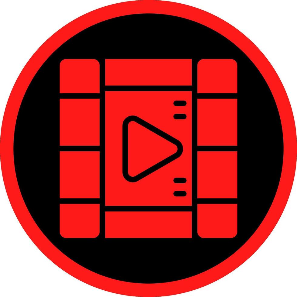 Filmstreifen kreatives Icon-Design vektor