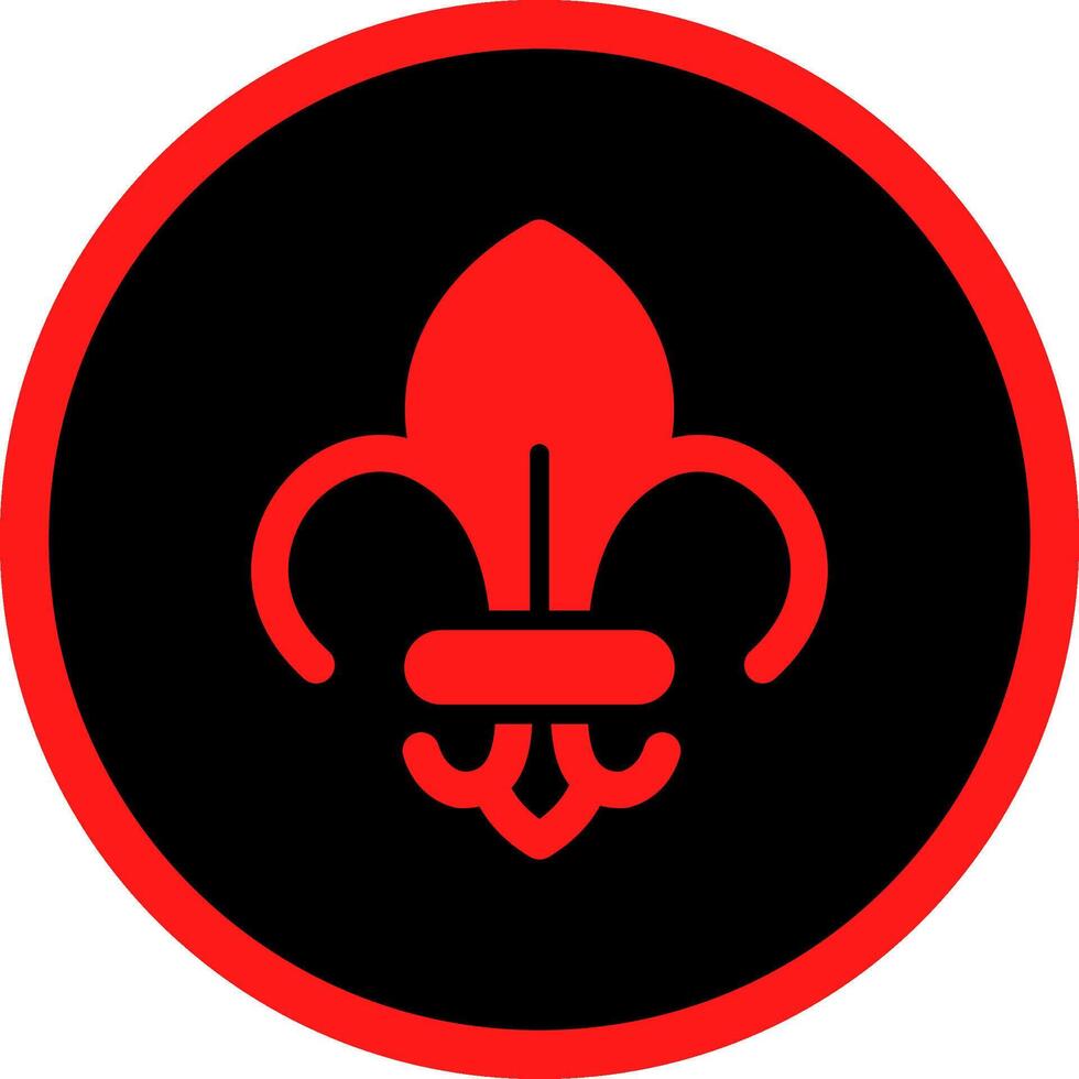 Fleur de Lis kreatives Icon-Design vektor