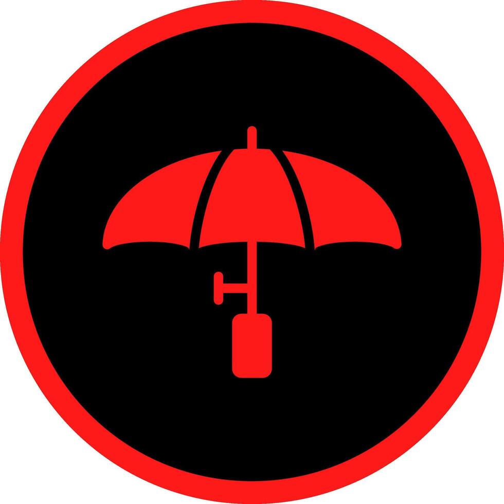 Regenschirm kreatives Icon-Design vektor
