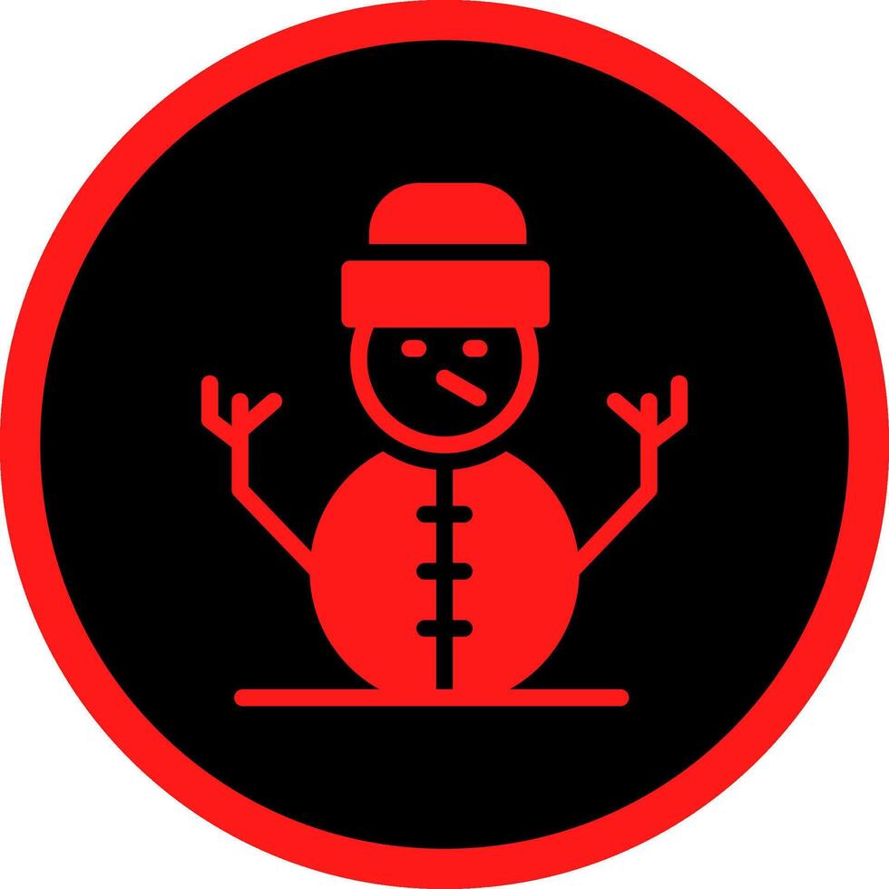 Schneemann kreatives Icon-Design vektor